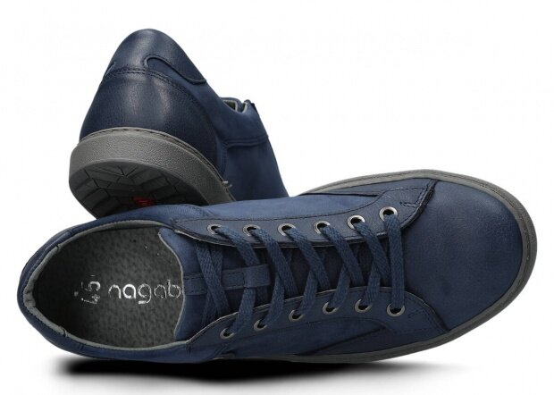Pánske obuv NAGABA 434 modrá rustic koža