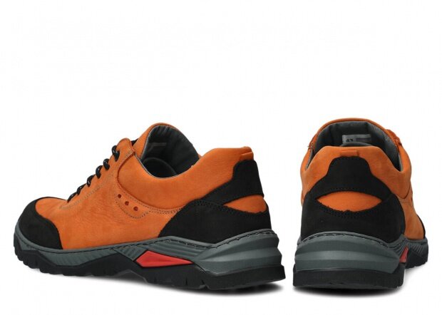Pánske trekové obuv NAGABA 408 oranžová campari koža