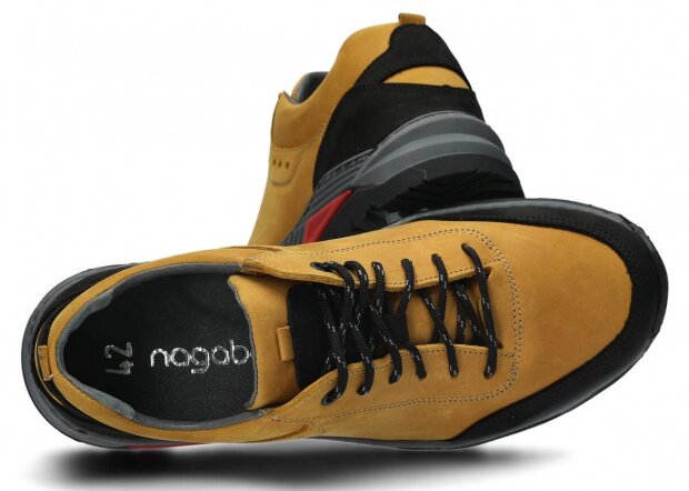 Pánske trekové obuv NAGABA 408 žltá crazy koža