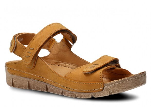 Dámske sandále NAGABA 359 žltá parma kožené
