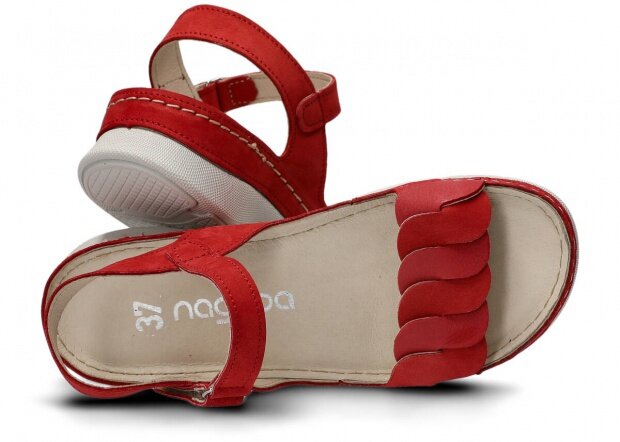 Dámske sandále NAGABA 101 červená samuel koža
