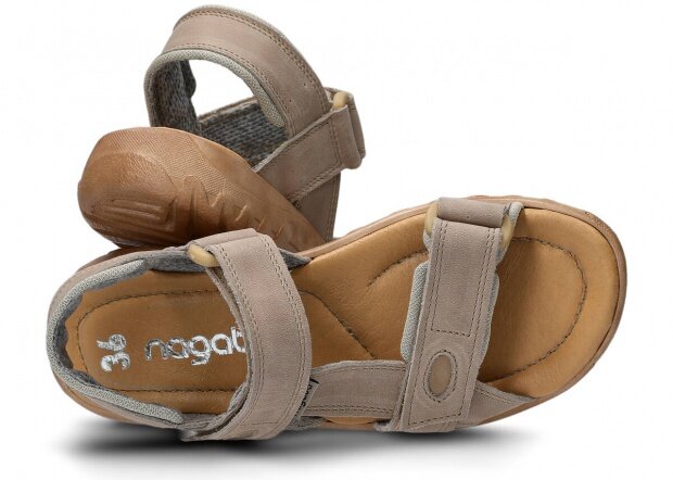 Dámske sandále NAGABA 168 béžová parma kožené