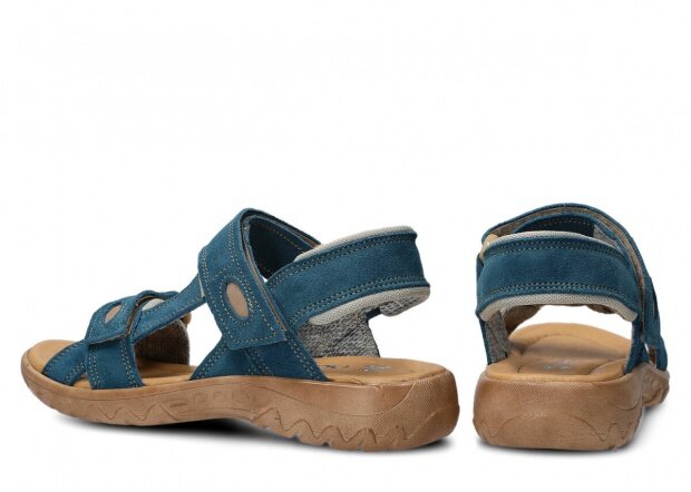 Dámske sandále NAGABA 168 modrá velúrové koža
