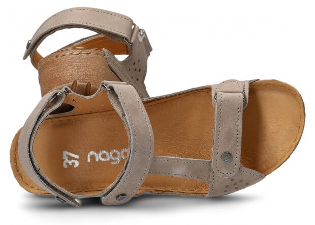 Dámske sandále NAGABA 306 béžová parma kožené