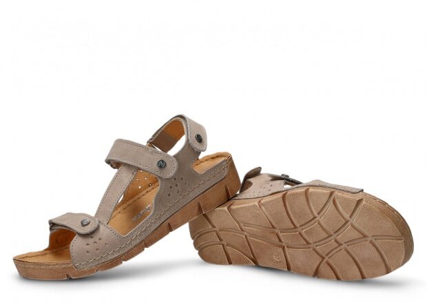 Dámske sandále NAGABA 306 béžová parma kožené