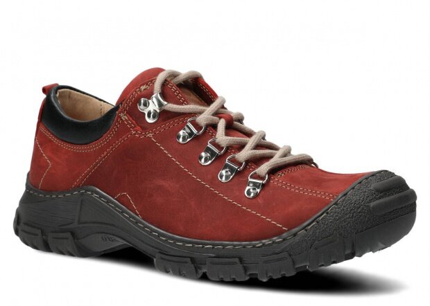 Pánske trekové obuv NAGABA 455 HOCZ červená crazy koža