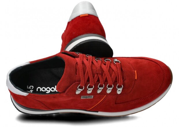 Pánske obuv NAGABA 460 červená velúrové koža