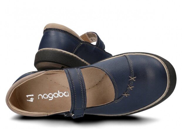 Dámska obuv NAGABA 207 modrá rustic koža