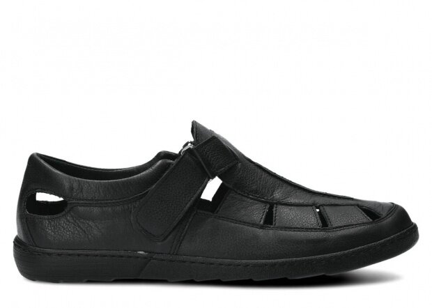 Pánske obuv NAGABA 426 čierna rustic koža