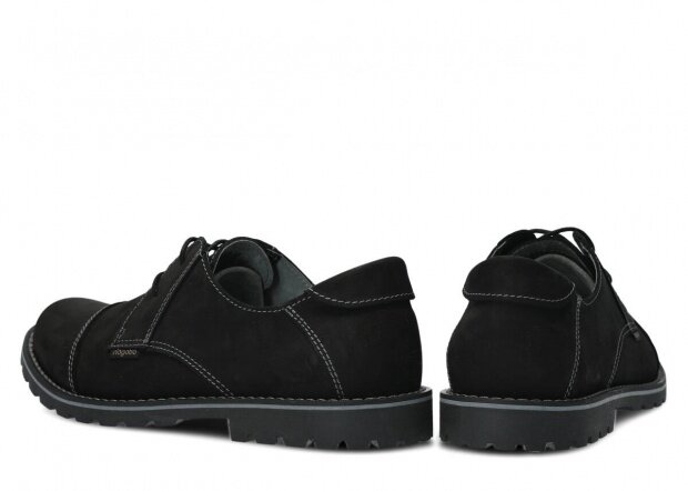 Pánske obuv NAGABA 415 čierna crazy koža