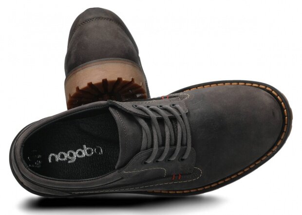 Pánske obuv NAGABA 445 grafitová crazy koža