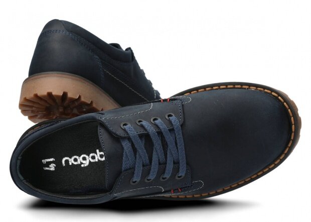Pánske obuv NAGABA 445 modrá crazy koža