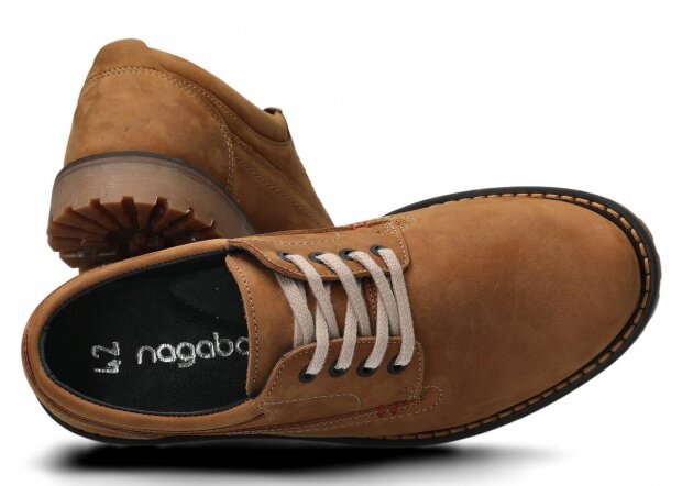 Pánske obuv NAGABA 445 hnedá crazy koža