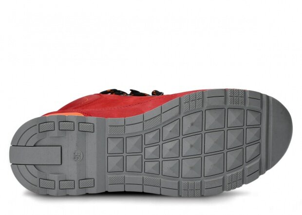 Topánka NAGABA 603 červená samuel kožené