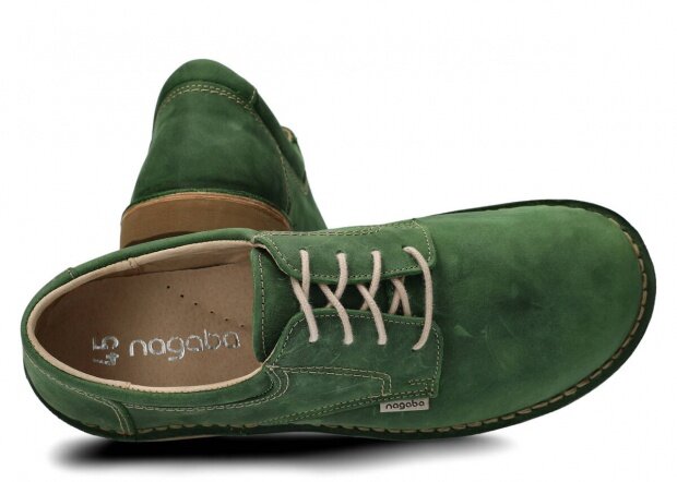 Pánske obuv NAGABA 001 zelená crazy koža