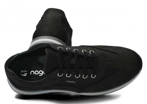 Pánske obuv NAGABA 427 čierna crazy koža