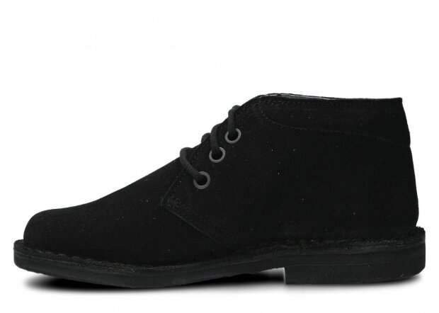 Topánky NAGABA 074 čierna velúrové koža