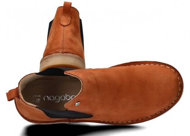 Dámske trekové topánky NAGABA 085 výrazne červená samuel koža