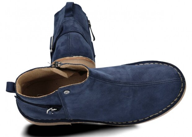 Dámske trekové topánky NAGABA 086 modrá samuel koža
