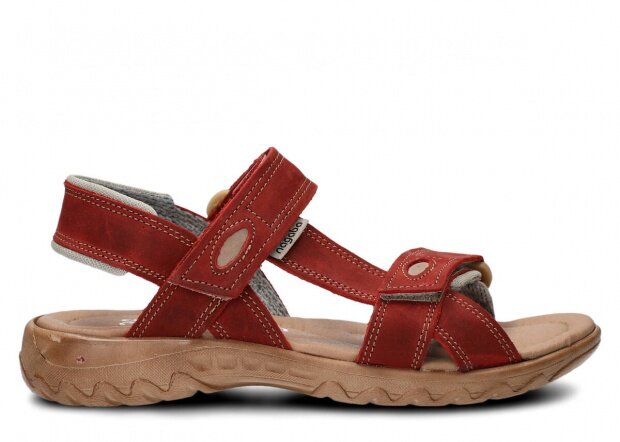 Dámske sandále NAGABA 168 červená crazy koža
