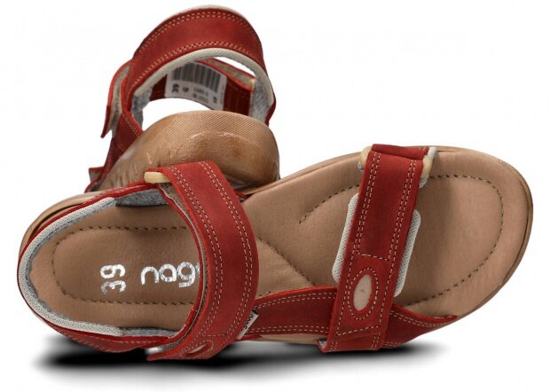 Dámske sandále NAGABA 168 červená crazy koža