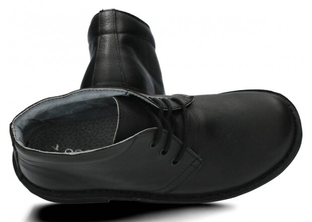 Pánske topánky NAGABA 075 čierna rustic koža