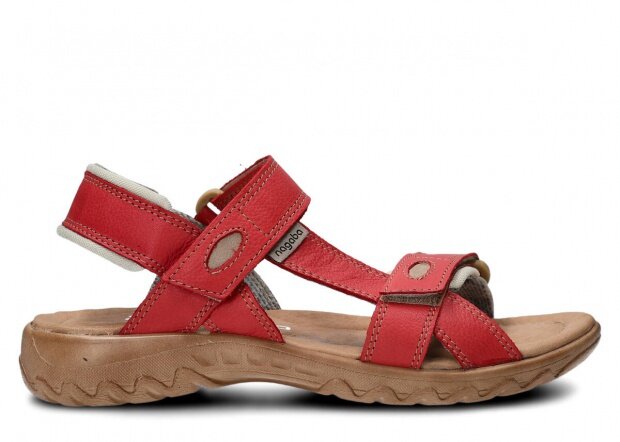 Dámske sandále NAGABA 168 červená rustic koža