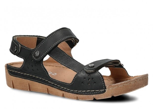 Dámske sandále NAGABA 306 čierna rustic koža
