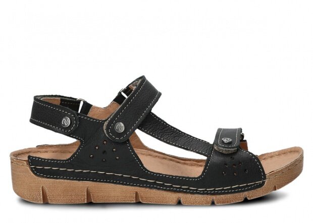 Dámske sandále NAGABA 306 čierna rustic koža