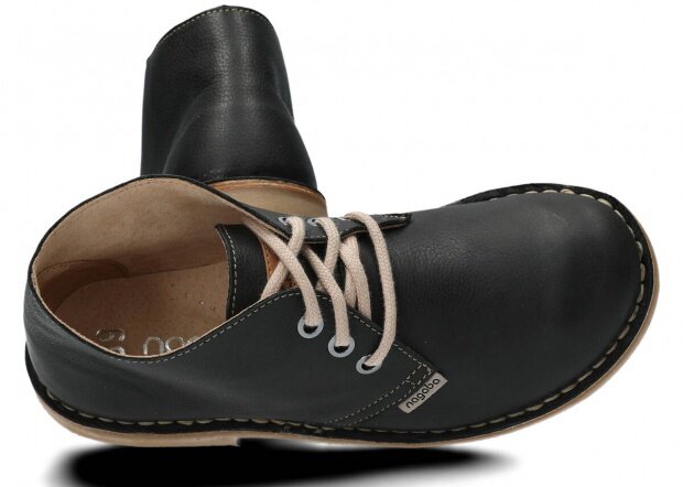 Topánky NAGABA 082 TOBE čierna rustic koža