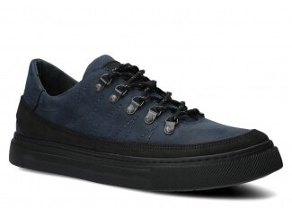 Pánske obuv NAGABA 463<br /> modrá crazy koža