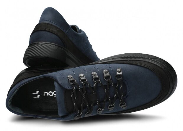 Pánske obuv NAGABA 463 modrá crazy koža