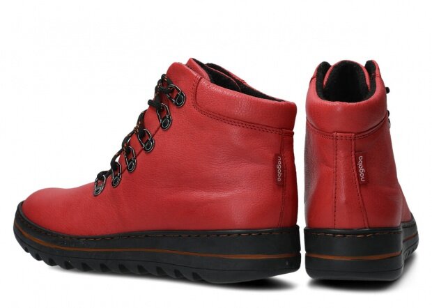 Trekové topánky NAGABA 281 červená rustic koža