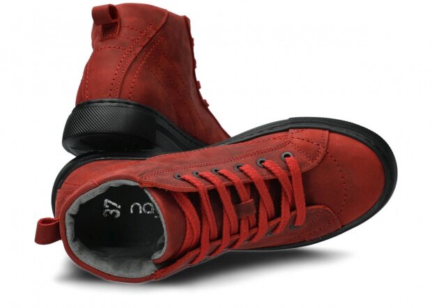 Topánky NAGABA 252 červená crazy koža