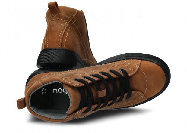 Topánky NAGABA 252 hnedá crazy koža