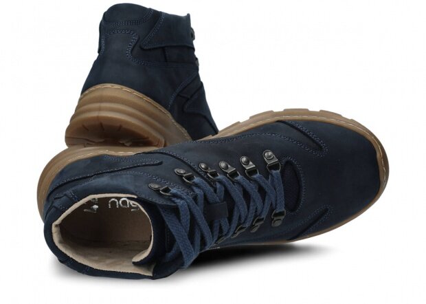 Pánske topánky NAGABA 404 modrá crazy koža