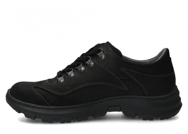 Pánske obuv NAGABA 470 čierna crazy koža