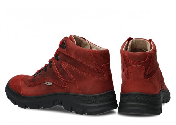 Pánske topánky NAGABA 404 červená crazy koža