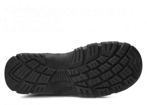 Pánske obuv NAGABA 457 čierna crazy koža