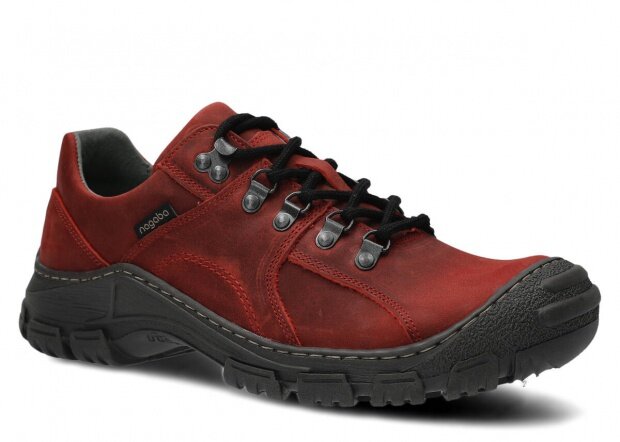 Pánske obuv NAGABA 457 červená crazy koža