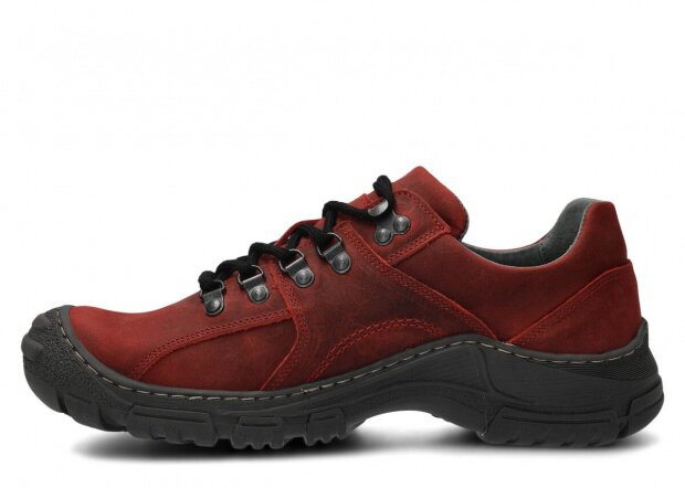 Pánske obuv NAGABA 457 červená crazy koža
