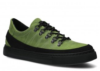 Pánske obuv NAGABA 463<br /> svetlá zelená crazy koža
