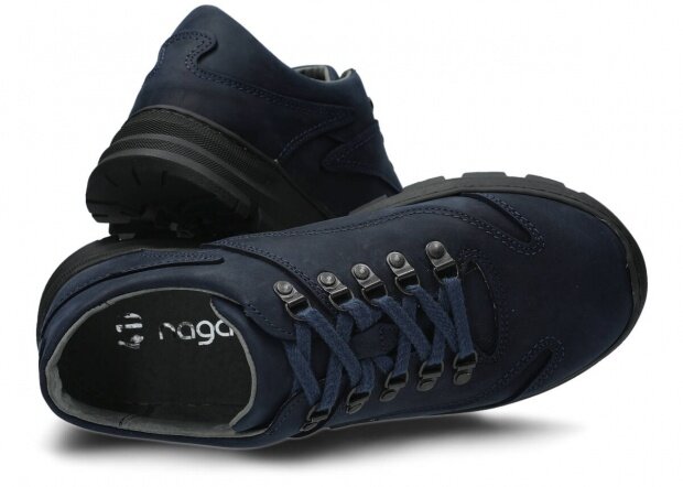 Pánske obuv NAGABA 470 modrá crazy koža