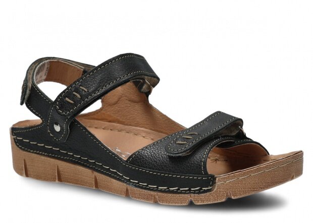Dámske sandále NAGABA 359 čierna rustic koža