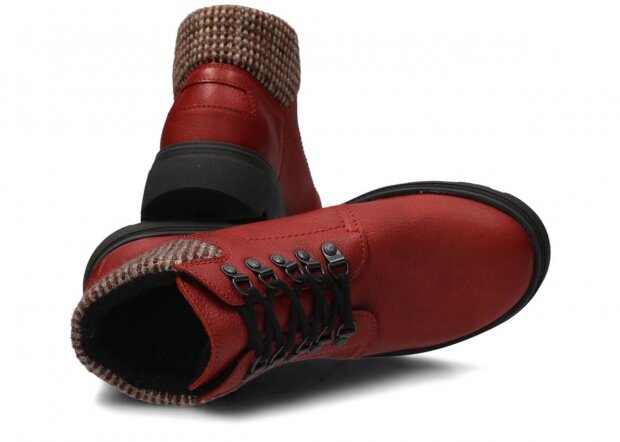 Trekové topánky NAGABA 114 červená oblak koža