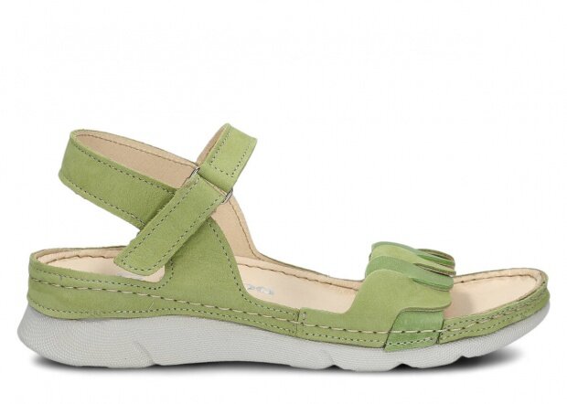 Dámske sandále NAGABA 101 svetlá zelená samuel koža