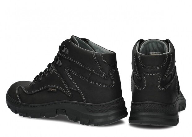 Pánske topánky NAGABA 404 čierna crazy koža
