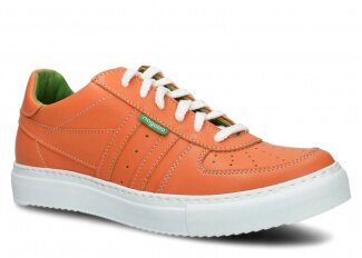 TOPÁNKY PRE MLÁDEŽ MODEL 015 ORANŽOVÁ LICO VEGAN - ROZMER 39