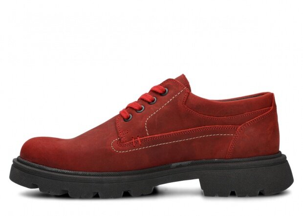 Pánske obuv NAGABA 475 červená crazy koža