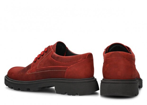 Pánske obuv NAGABA 475 červená crazy koža